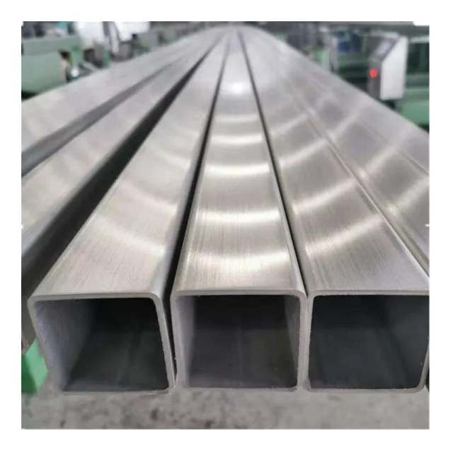 Square Rectangular Pipe SUS 201 304 316 316L Welding Seamless Stainless Steel  Polished Hairline 8K Decorative