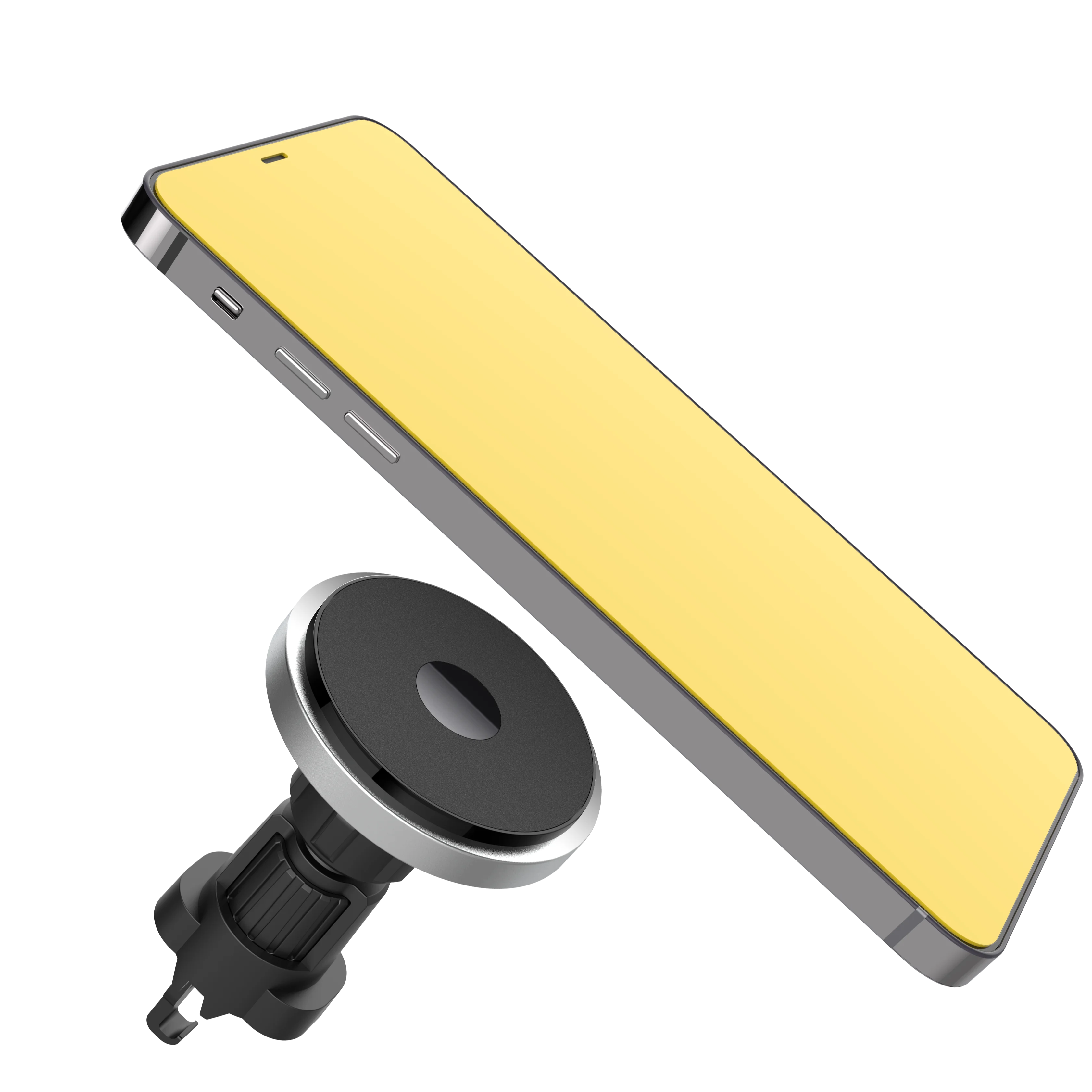 Автомобильное беспроводное зарядное устройство Muvtec 15 Вт, магнитный держатель сотового телефона с беспроводной зарядкой