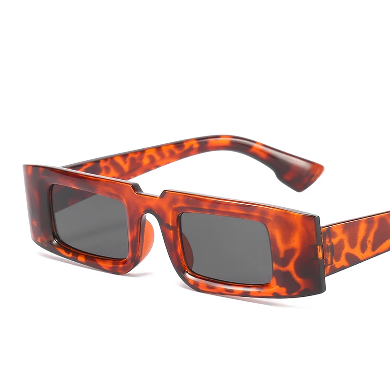 Trendy small frame square sun glasses European and American cross-border Personality Elegant Concise Beautiful PC Sunglasses