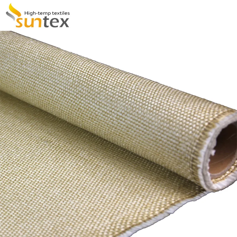Vermiculite Coated Fiberglass Cloth High Temperature Resistance Thermal Insulation Fabric