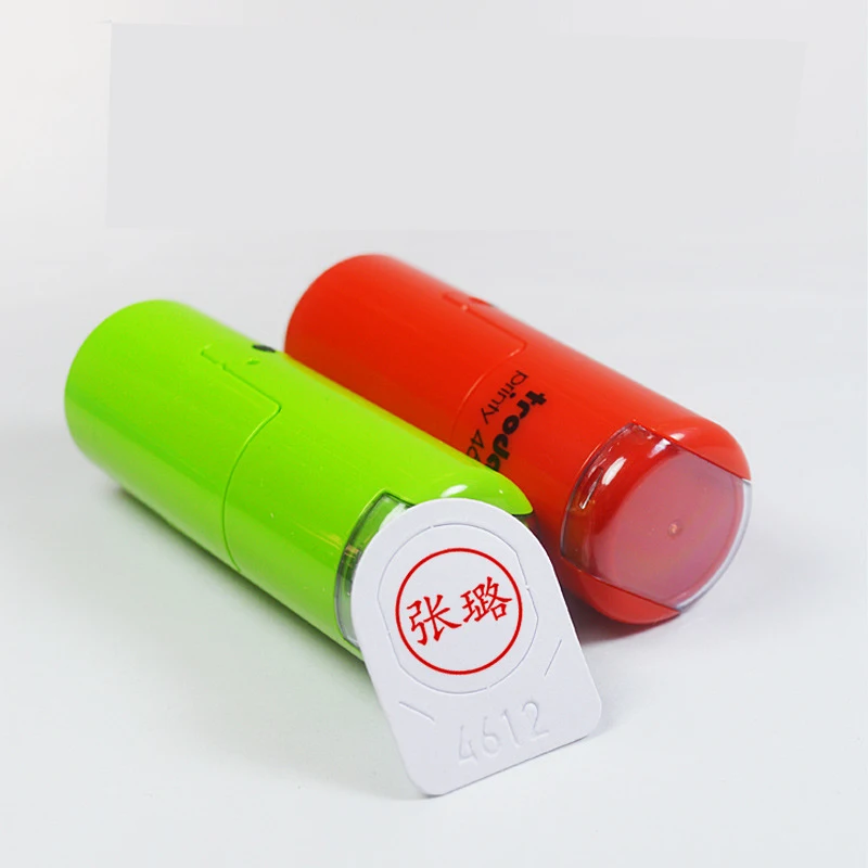 4612 Round 12 mm Automatic Stamp Office Personalized QC QA Stamp Rubber Self Inking Stamps