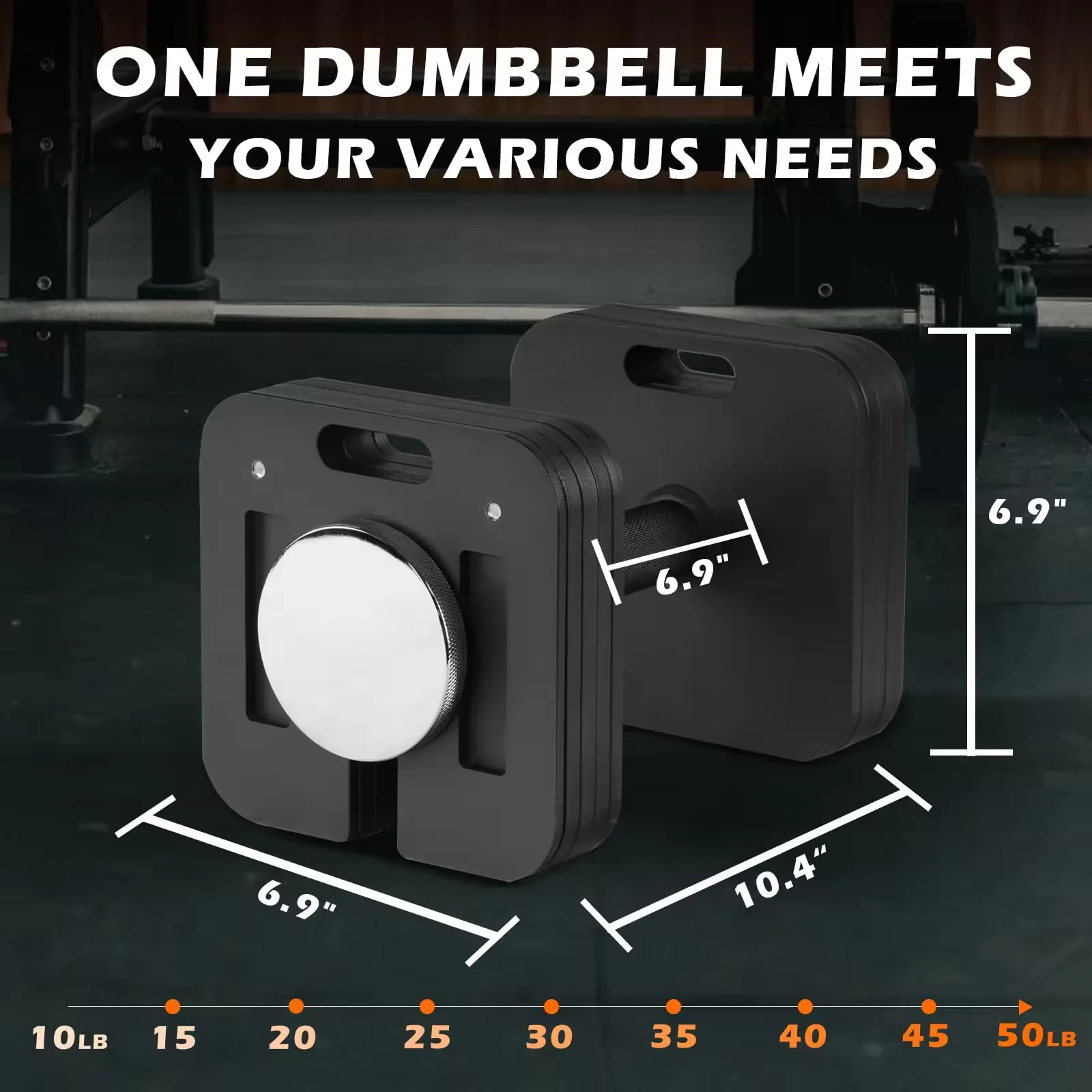 Get-Fit Free Weight 50/80LB wholesale weights slice Adjustable Dumbbell adjustable dumbbell metal