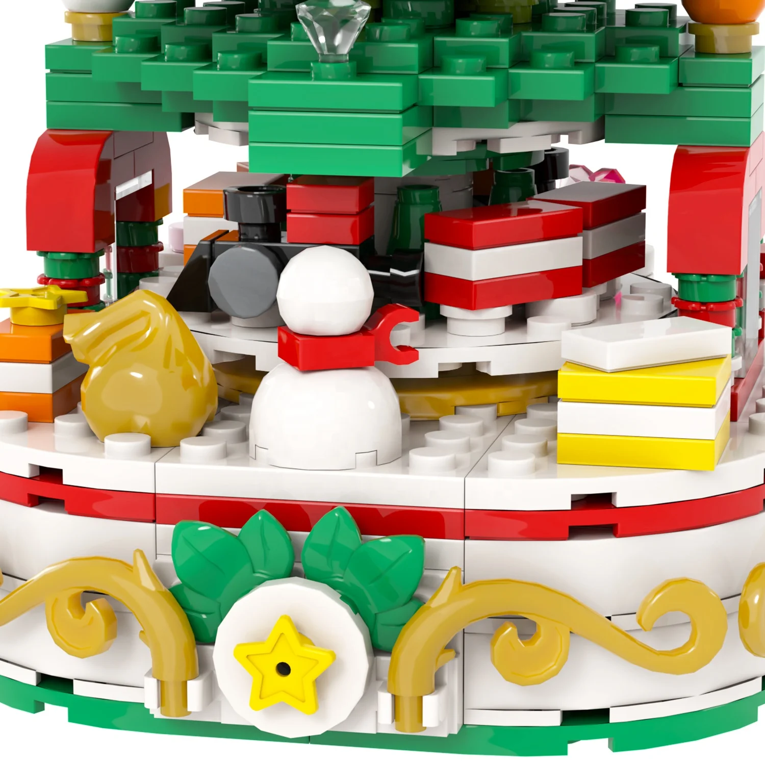 MOC1345 Christmas Tree Building Kits Stocking Decorative Ornaments Toys Building Bricks sets kids toys christima gift Ornaments