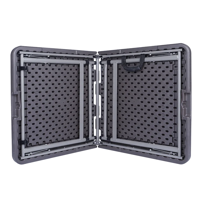 Оптовая продажа черный складной стол из нержавеющей стали пластиковые складные переносные столы