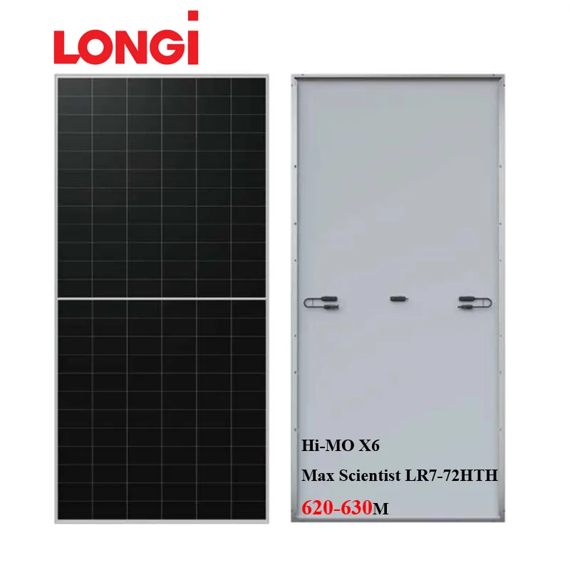 Longi Hi-MO X6 Max Scientist LR7-72HTH 620-630M Highest Efficiency High Quality Solar Panel