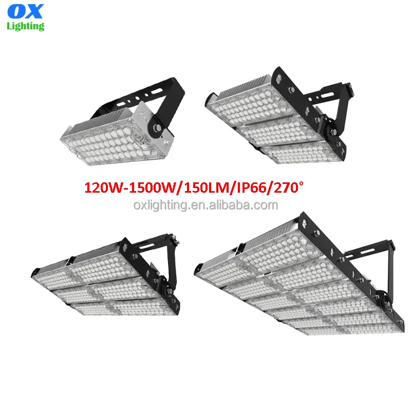 IP66 Outdoor Waterproof High Power 1000w 360w Field Spotlamp LED Stadium Flood Light Floodlight Reflector