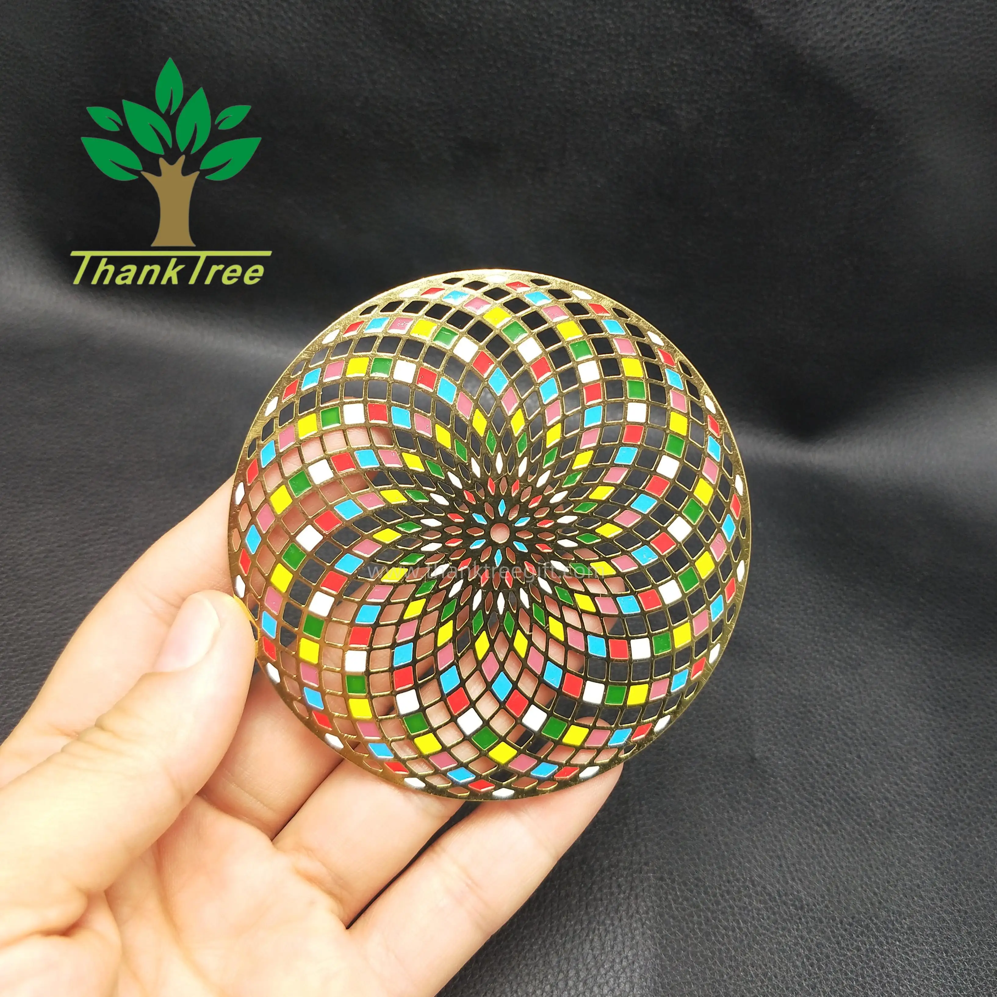Factory professional custom design metal Torus Vortex energy cards visiting gifts wholesale