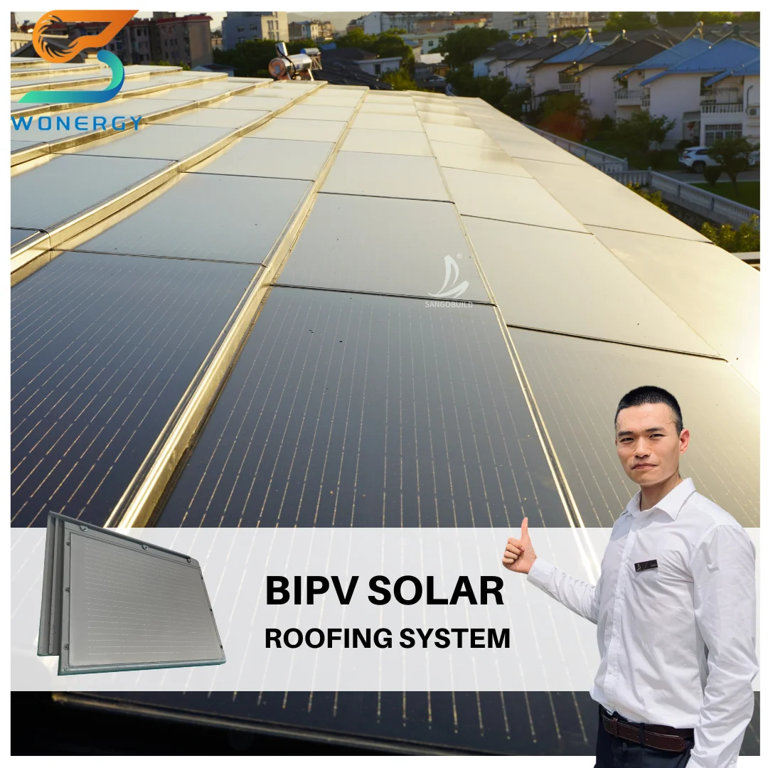 Солнечная черепица для крыши фотоэлектрическая новая установка PV модуль солнечные панели Bipv 10 кВт Водонепроницаемая конструкция встроенная bipv