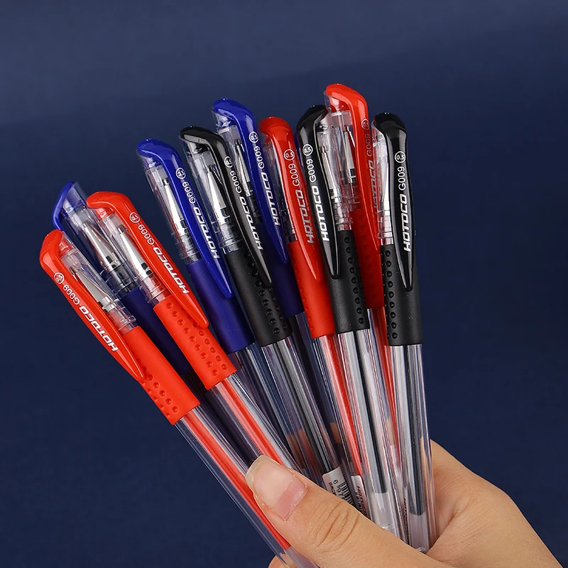 Wholesale neutral pen red blue black water-based signature Student office support customized LOGO