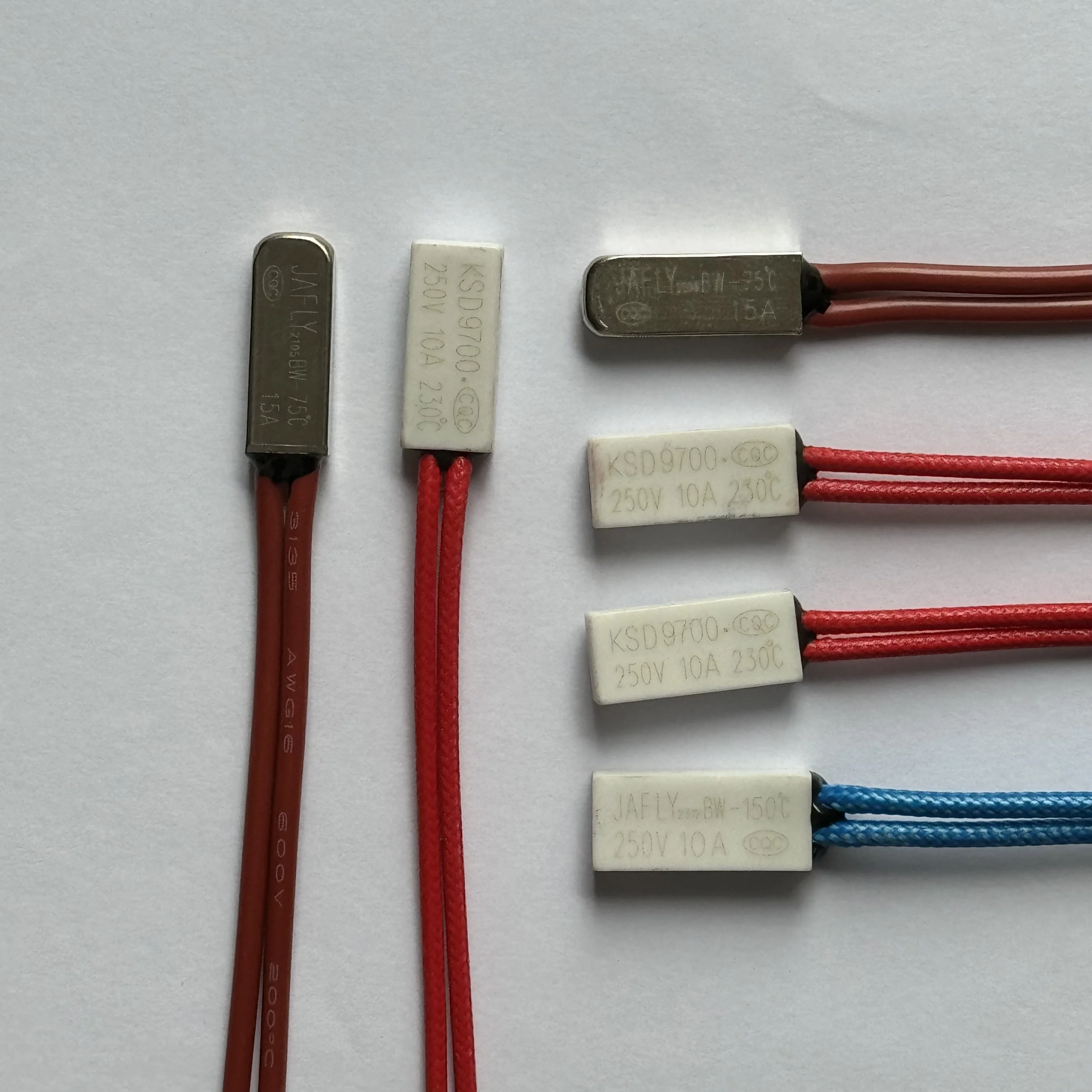 JIHUI Overload temperature Protector circuit breaker thermal switch thermostat for motor protector