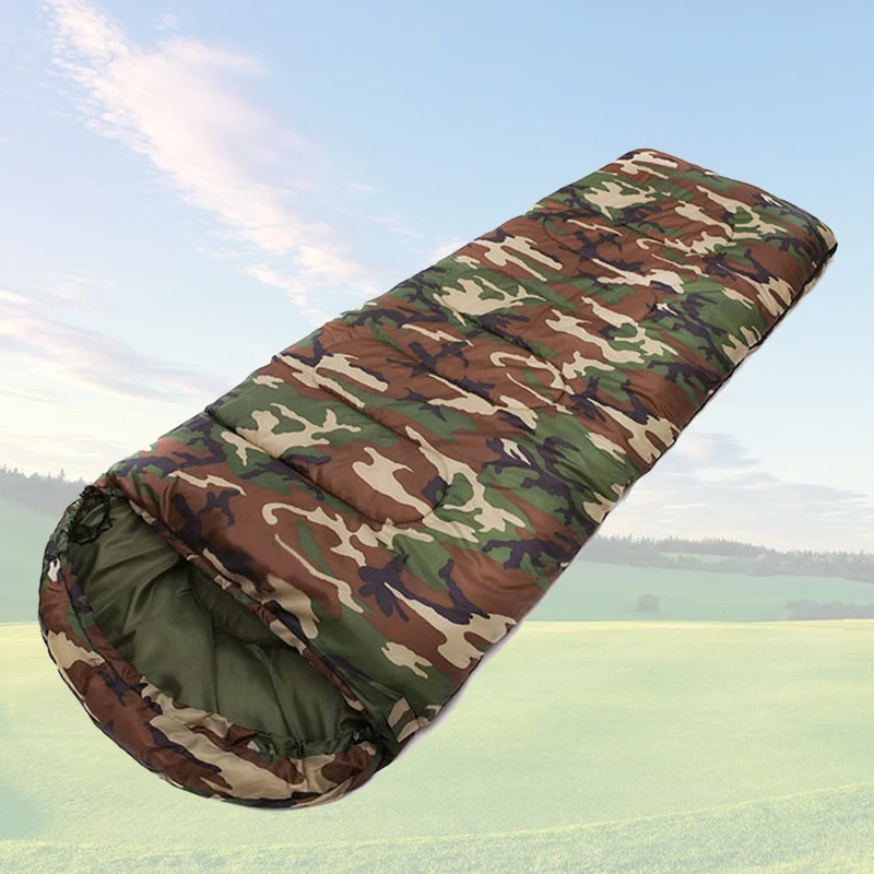 Outdoor Camping Single Adults Rectangular Mummy Sleeping Bag