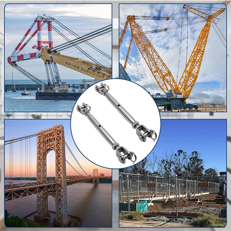 stainless steel closed body turnbuckle jaw and swage terminal