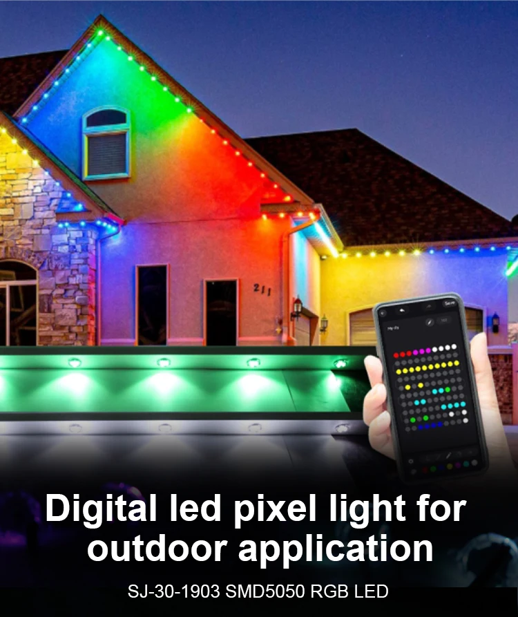 ce ROHS Assurance Addressable UCS1903 30mm Rgb Led Pixel Outdoor Christmas Decoration LED Module Light