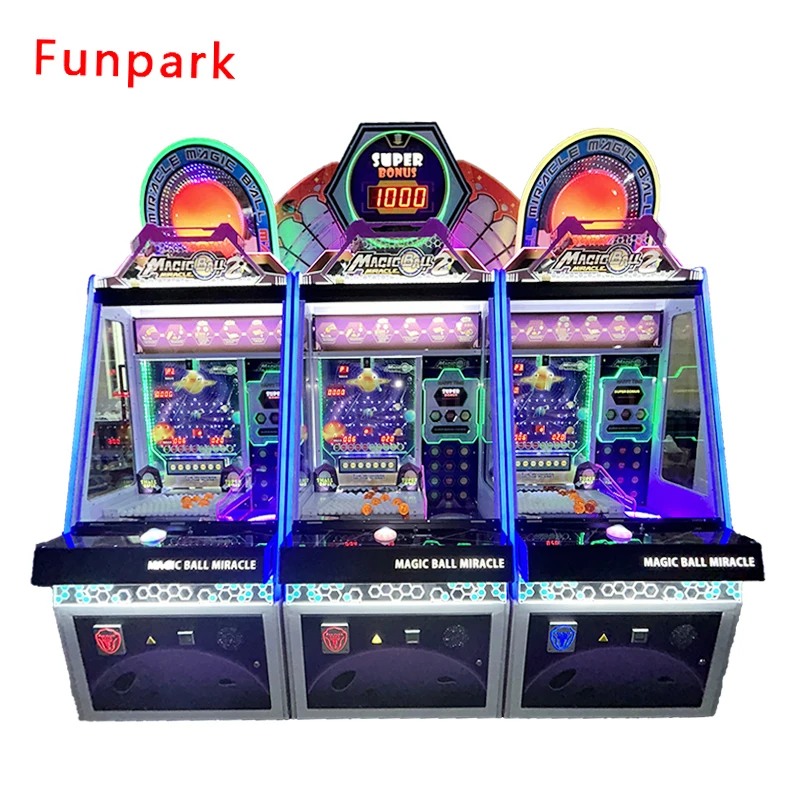 Funpark Hot Selling Magic Ball Miracle Arcade High Revenue Lottery Coin Operated Games Machine