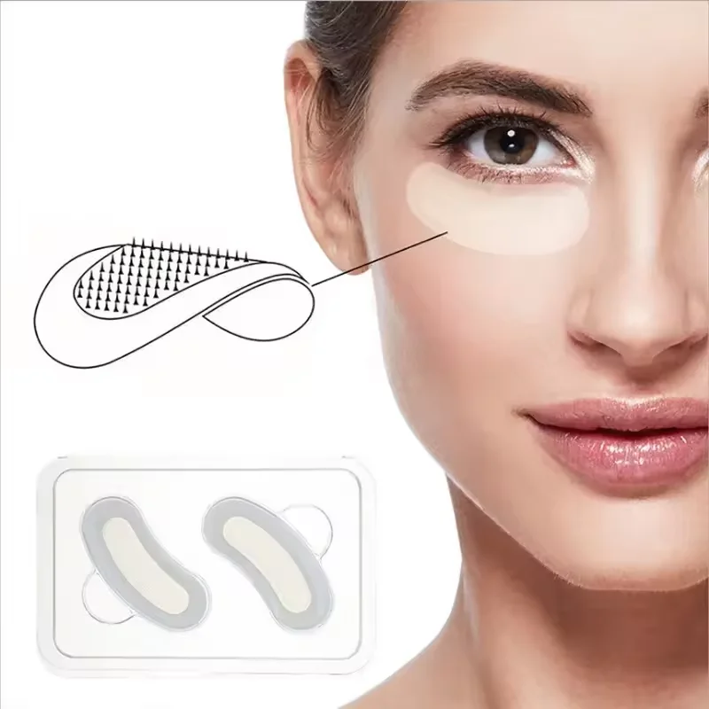 Hyaluronic Acid Microneedle Eye Patches Reduces Eye Puffiness and Dark Circles for Brighter Younger Looking Eyes