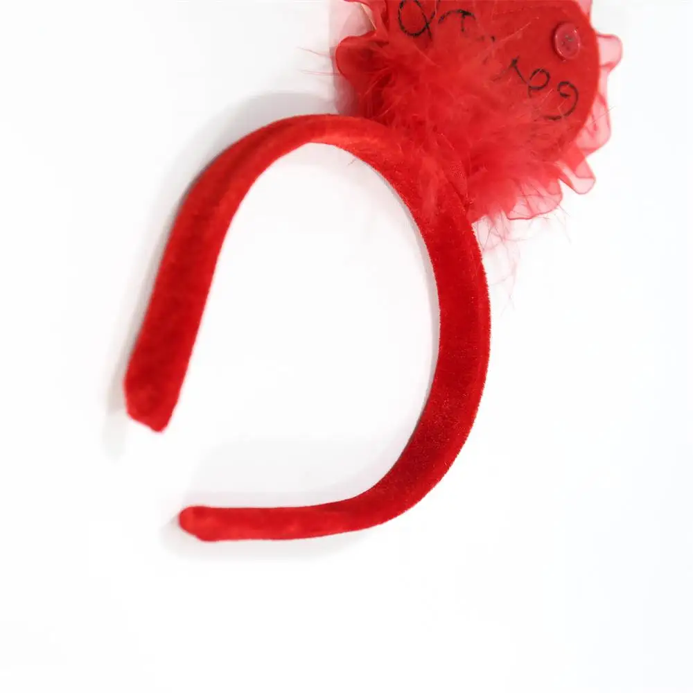 Seasonal girl festival saint valentine day decoration plastic head hair band gift