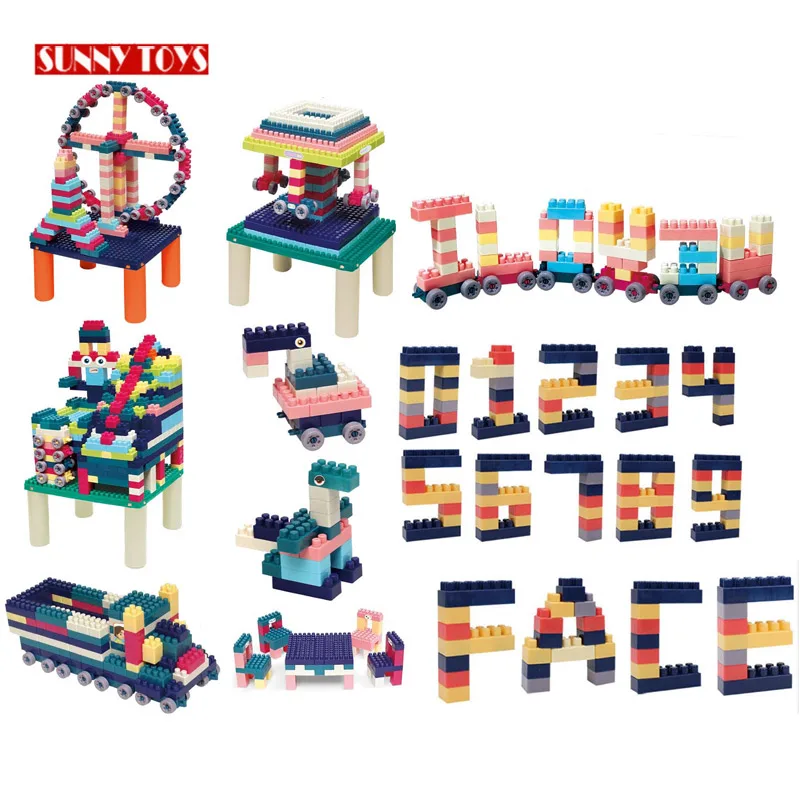 Baby large particles plastic building blocks kids educational plastic building blocks toys