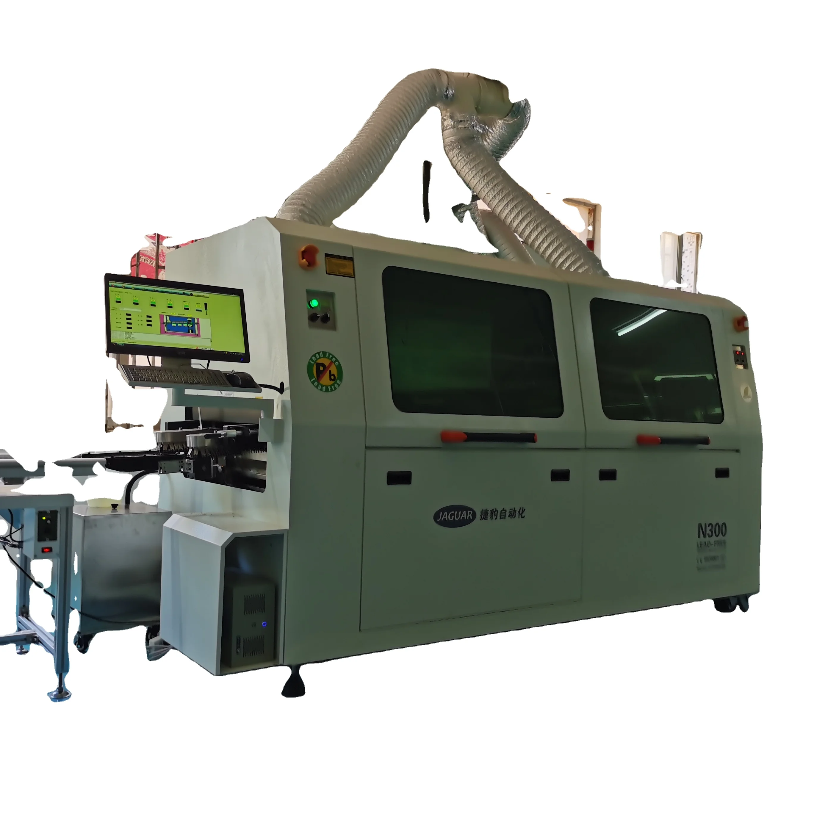 Припой для горячего воздуха N300 с 3 зонами предварительного нагрева не содержит свинца и компонент основного двигателя новый индустрии SMT