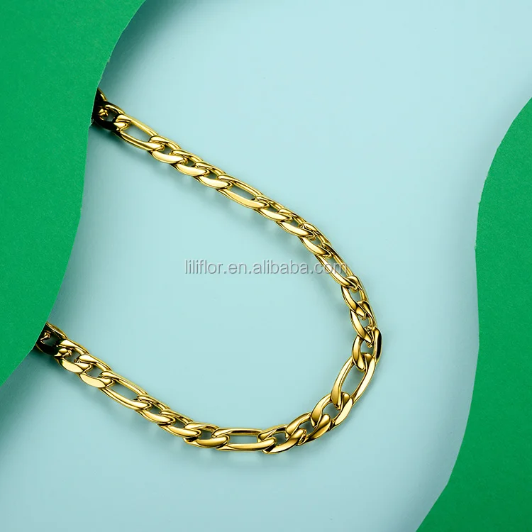 Link Chain Choker Necklace Women Statement Gold Color Stainless Steel Necklaces Men Jewelry Accessories Collares PM183010