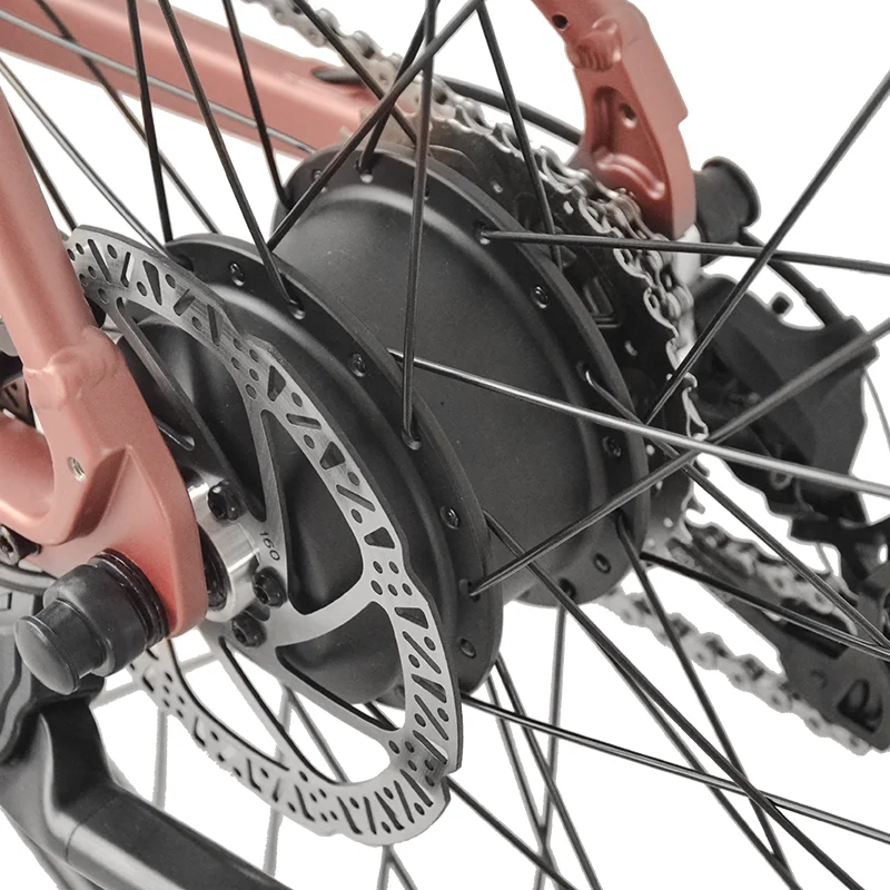 Powerful 250W Bafang Motor Electric Road Bicycle 36V Rear Hub 700c Aluminum Frame Tube Lithium Battery 100km Range Per Charge