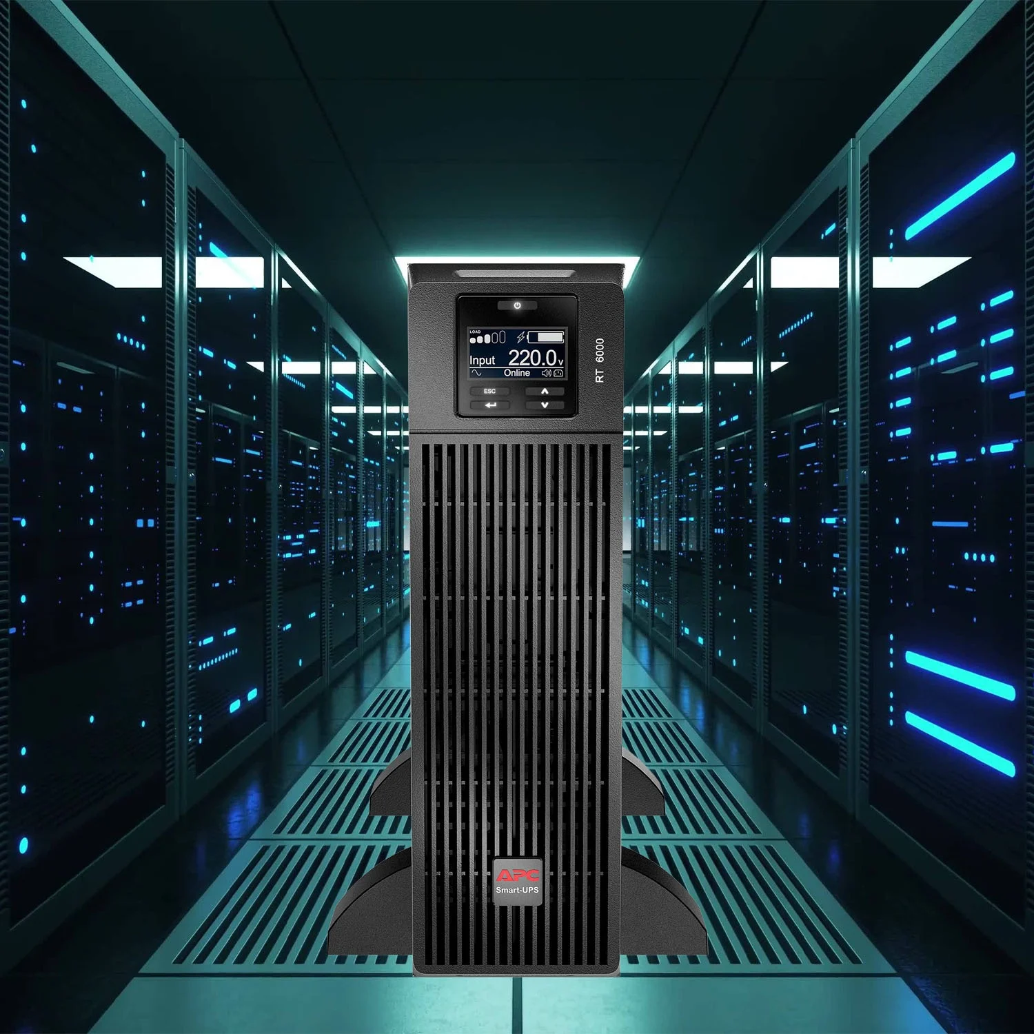APC Smart UPS Online 6 кВА/6 кВт Двойное преобразование чистый синусоидальный выход 3U 3 провода SURT6000XLI-CH стойка башня трансформируемая