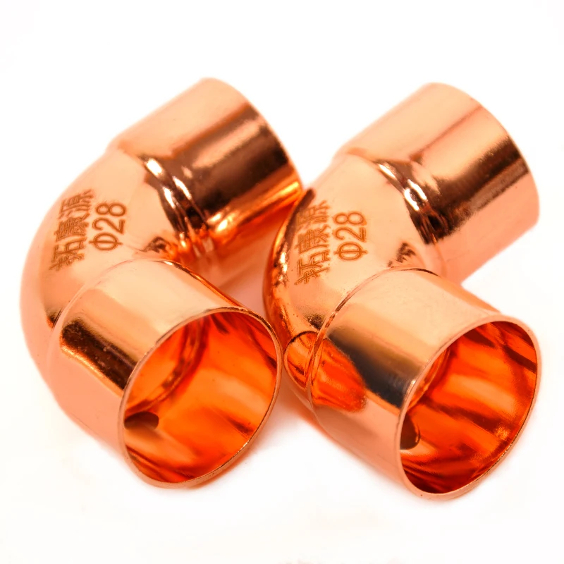 Медная чашка локоть для сварки фитинги труб кондиционирования воздуха медные холодильника