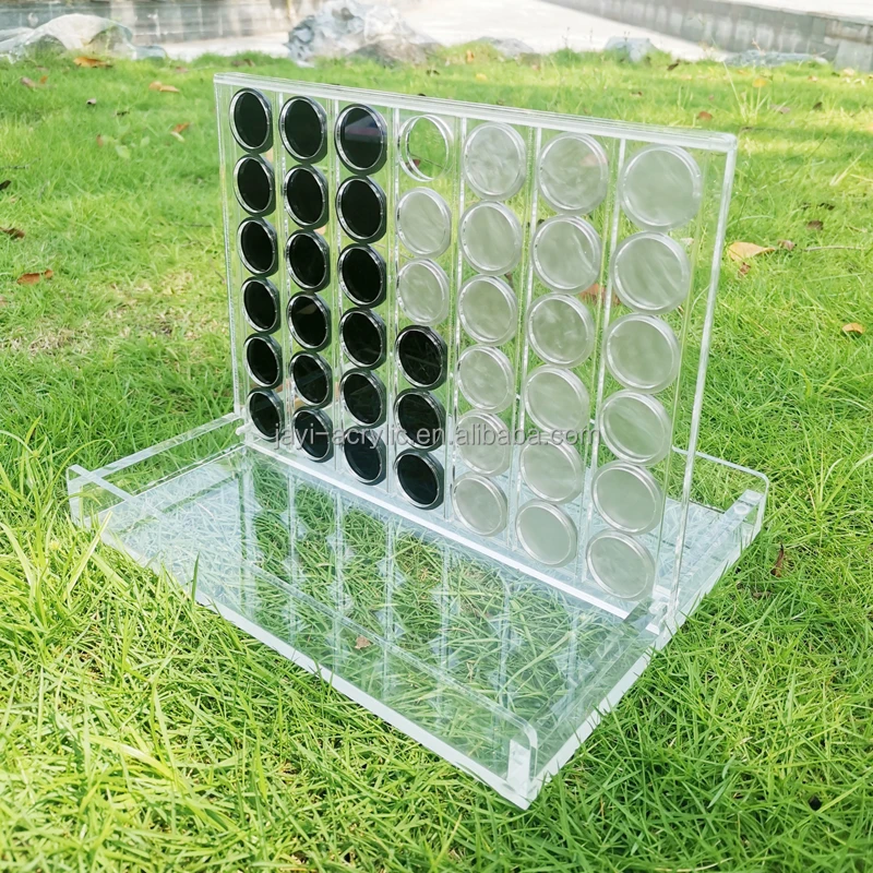 JAYI Классическая акриловая связь Lucite Connect Four Acrylic 4 Game with Friends на заказ