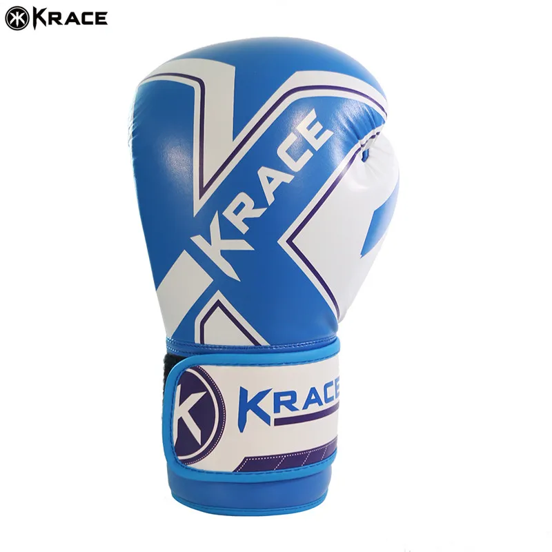 Krace Good Quality Gym Punching England Style 8oz/10oz/12oz/14oz/16oz Small Krace Leather Boxing Training Gloves