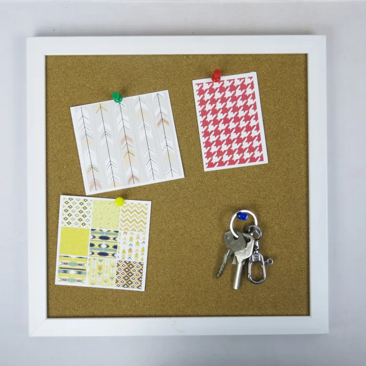 
Cork Board Bulletin Board With Push Pins 