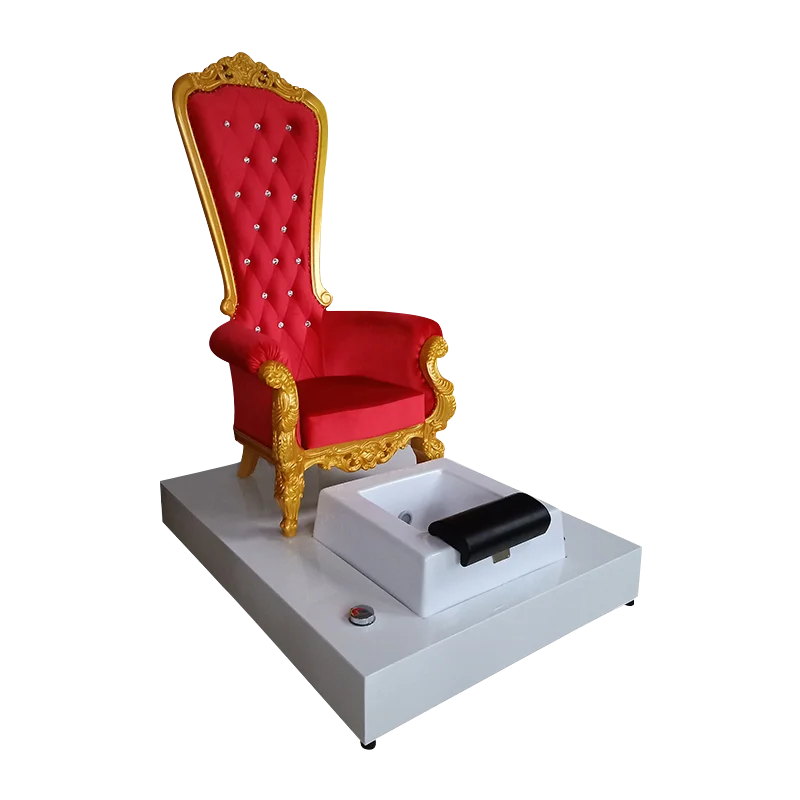 OEM salon furniture Europe style luxury pedicure spa massage chair queen throne for nail salon pedicure chairs pedicure station