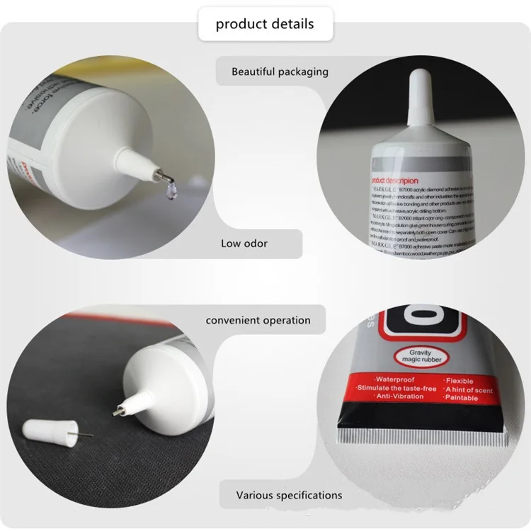 B-6000 15ml Adhesive, Multi-Function Glues Paste Adhesive Suitable for Glass,Wooden,Jewelery