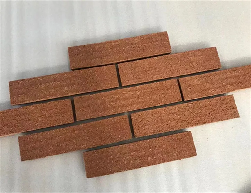 Factory directly sale red thin veneer brick for wall decoration wall cladding