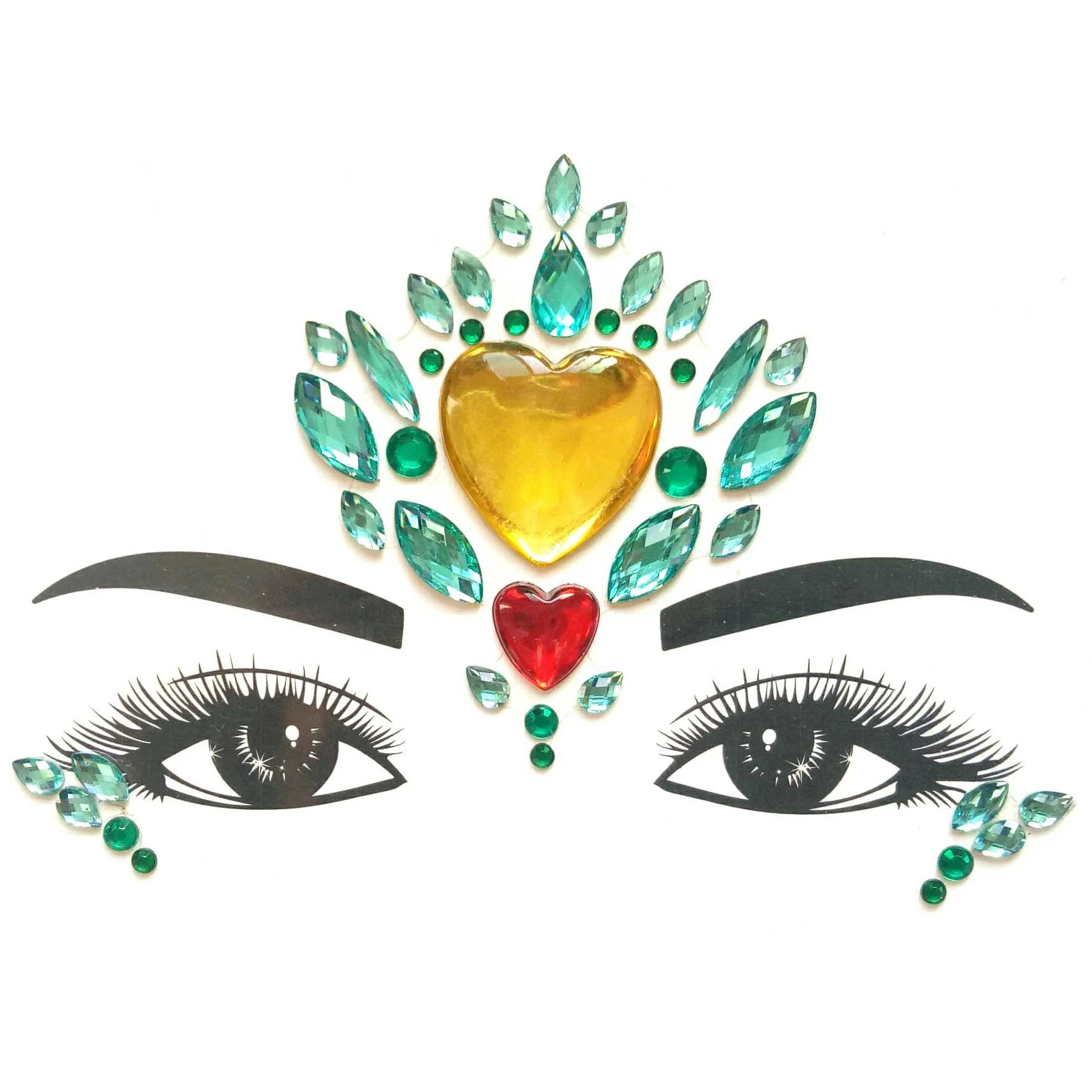 
face gems large bindi sticker crystal festival face jewels self adhesive glitter forehead bindis 
