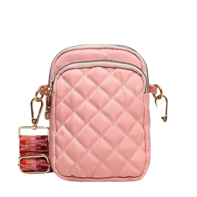Mini Mobile Phone Bags Korean Cute Small Shoulder Bag Quilted Women Fashion Girl Cross Body Bag Wholesale