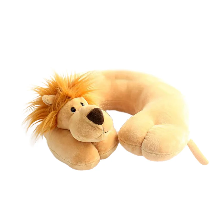 Different kinds Animal neck pillow plush stuffed u-shape pillow for children