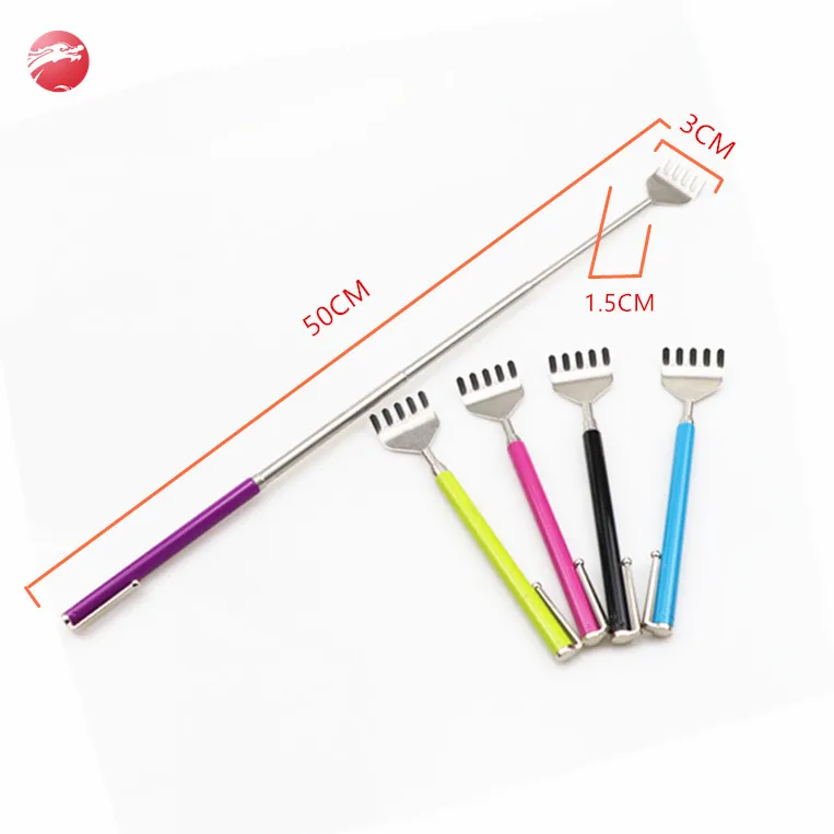 
Factory wholesale extended stainless steel different colors back scratcher 