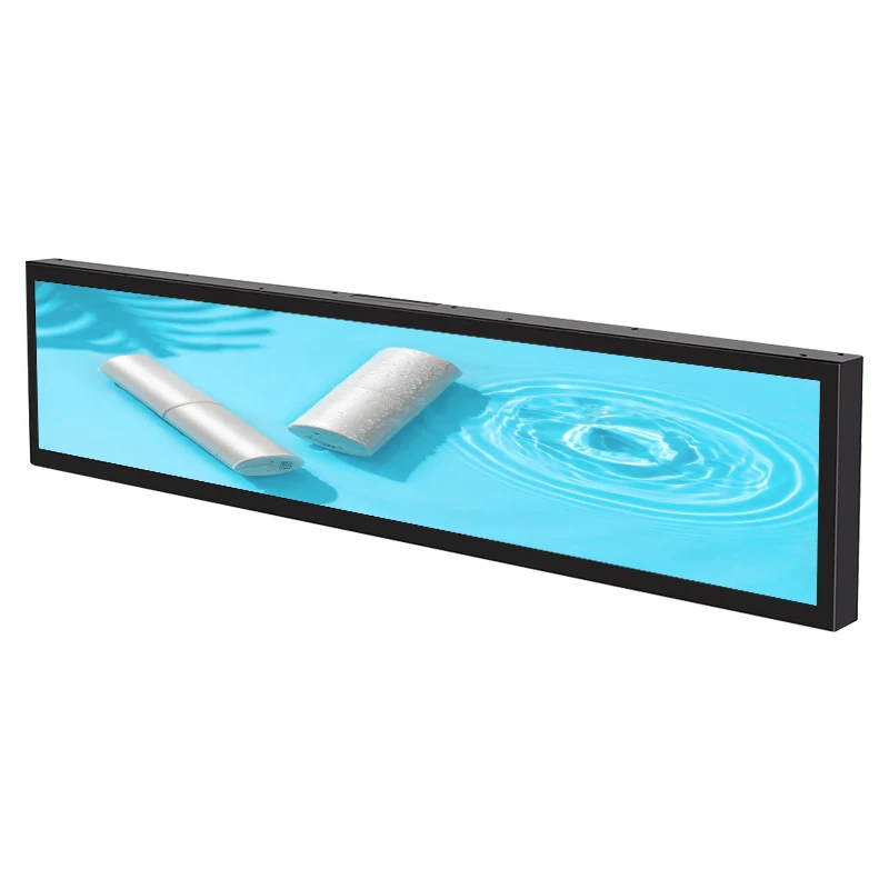 Tvision Customized wide stretched bar lcd display touch screen panel sign android display banner/bar display/bar screen