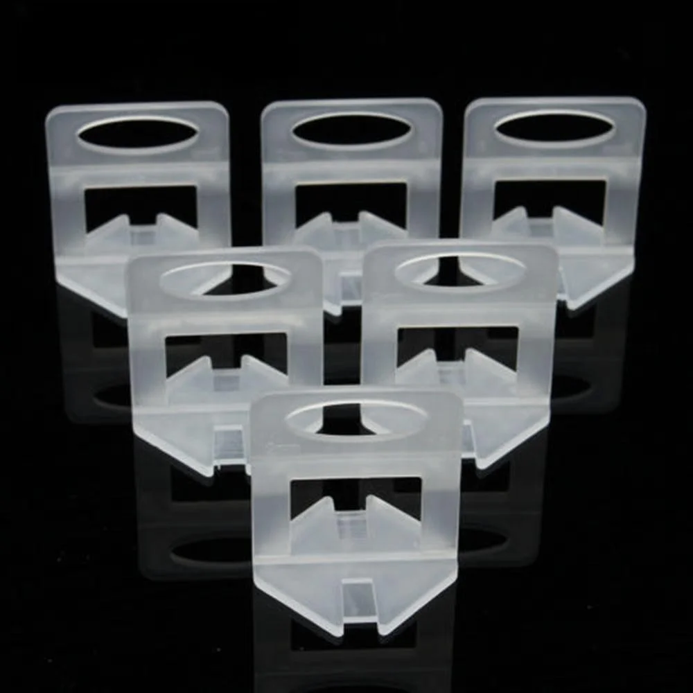 Fast Arrival 1mm 1.5mm 2mm 2.5mm 3mm Ceramic Tile Leveling Install Tools Plastic Tile Leveling System Clips