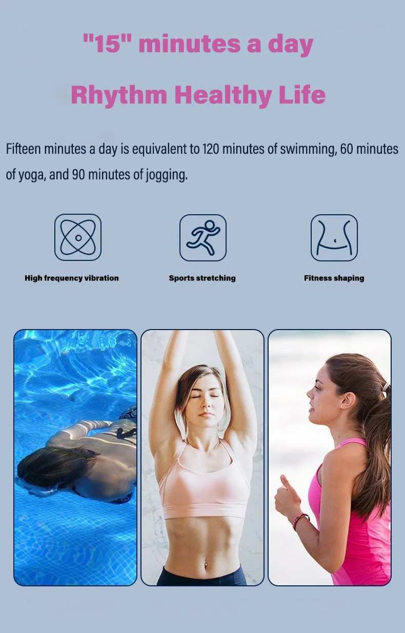 Electric vibration plate exercise machine vibrating board plate for weight loose