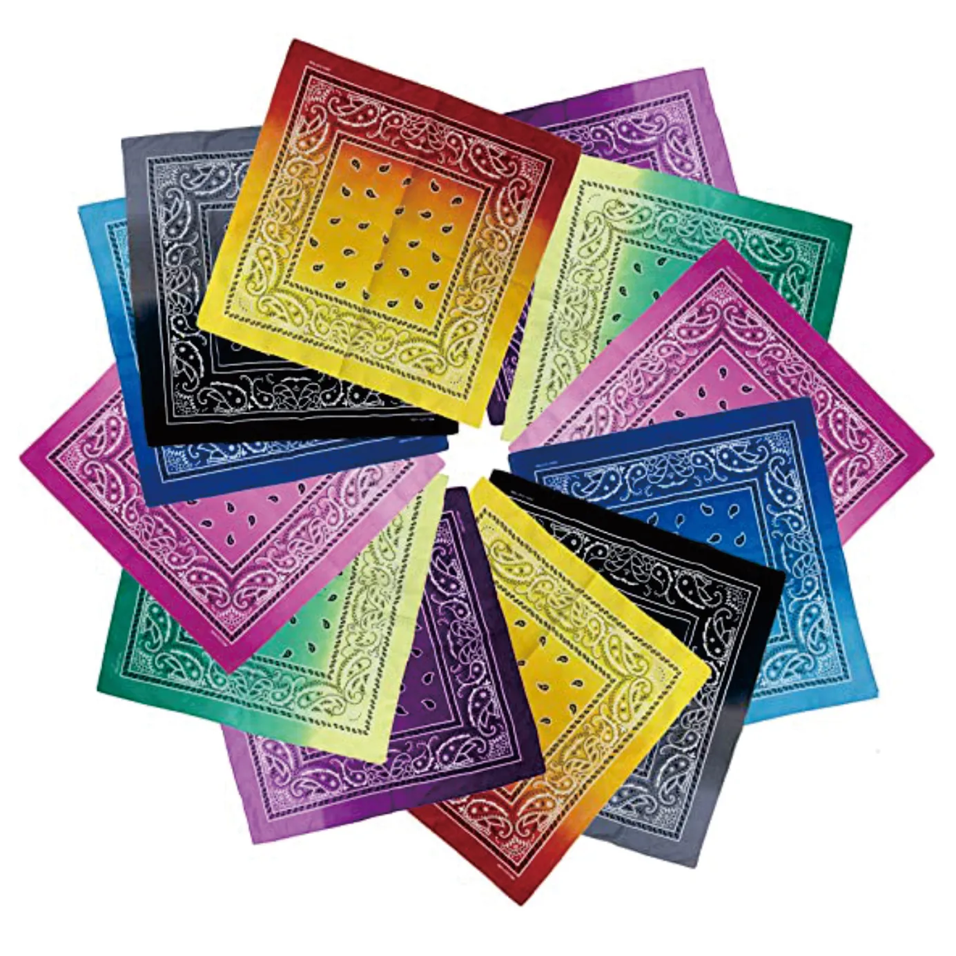 Wholesale unisex custom design printed logo bandana scarf