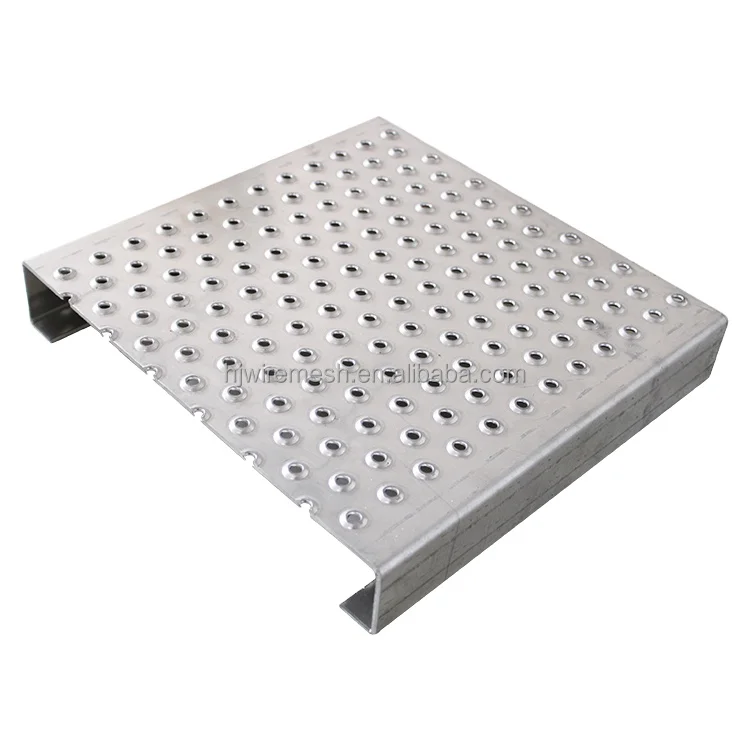 Traction tread plank grating Dimple Perforated metal with Round Hole Anti Skid Plate for Flooring Walkway
