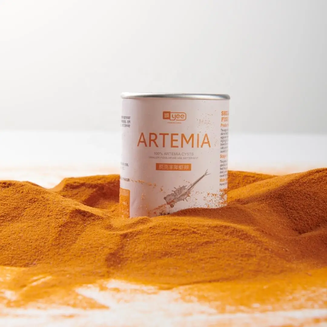 YEE Hot Sale Aquatic Small Fish Feed Brine Shrimp Eggs Stomach Protect Aquarium Balance Nutrition