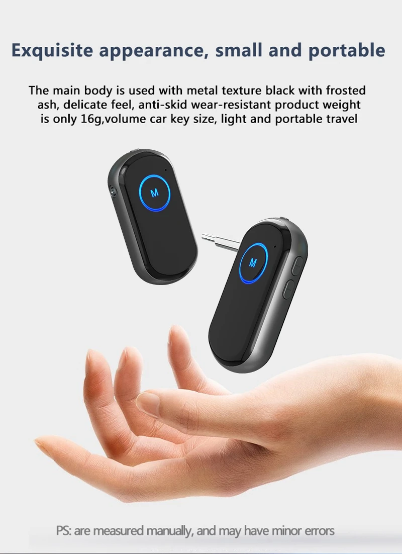 Hot selling 2 in 1 BT 5.0 wireless remote camera transmitter receiver for car aux audio transmitter bluetooths receiver