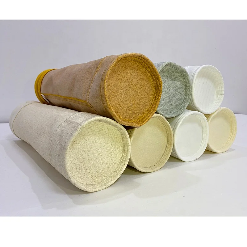 High quality pulse jet dust removal drill cyclone blended anti-static and other fabric dust filter bags