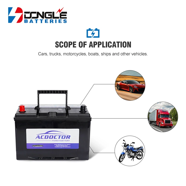 Wholesale Price Cold Start Function Maintenance Free 12V 80Ah Boats Trucks Lead Acid SMF Automotive Battery