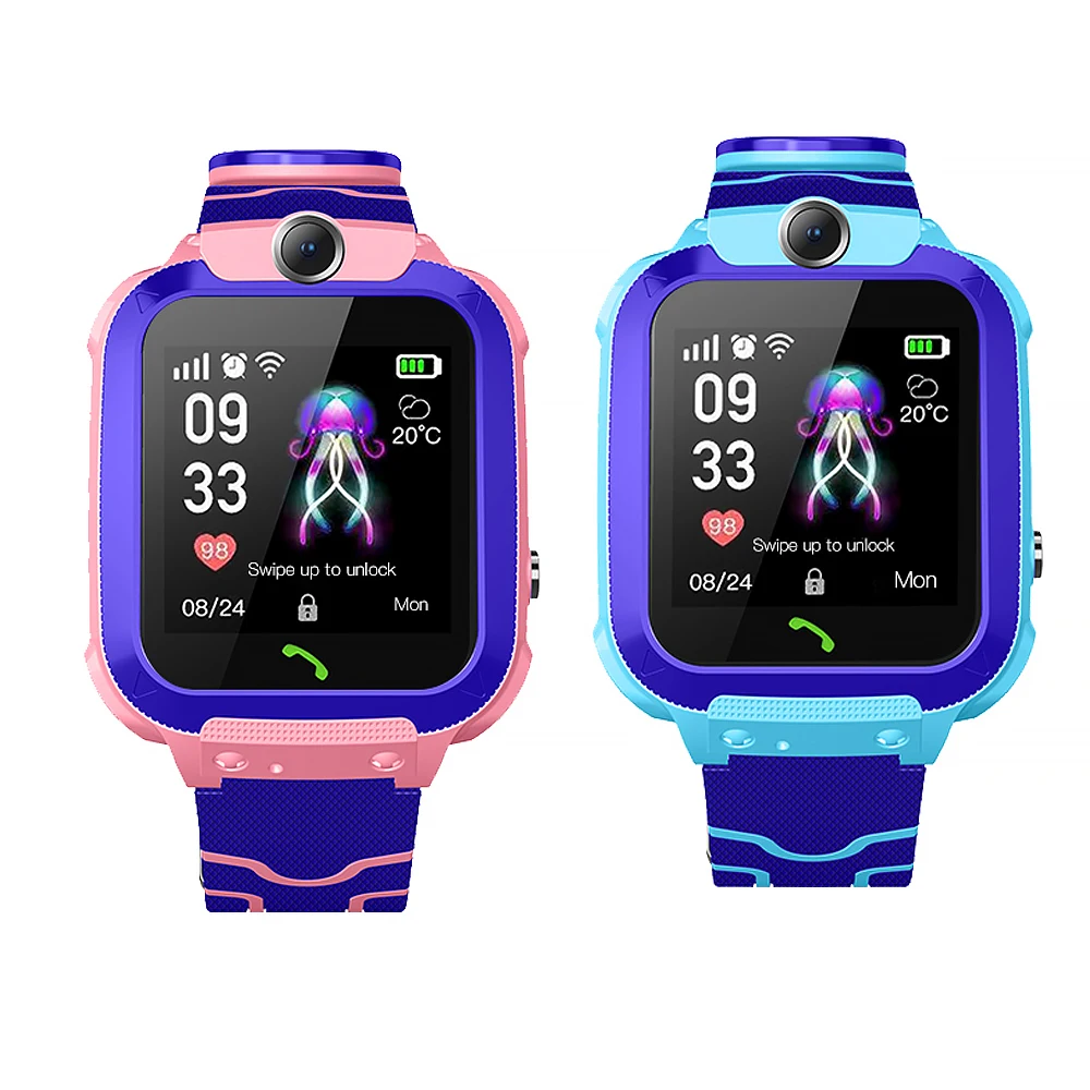 Waterproof Gps Lbs Tracking Kids Smart Watch Bt Sim Card Android Children Phone Smartwatch