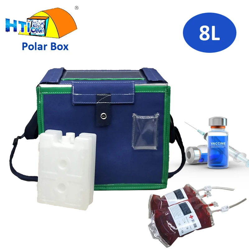 Customized Biological Specimen Transport box  Medicine storage Cooler Box medical cooler box Vaccine carrier with ice brick