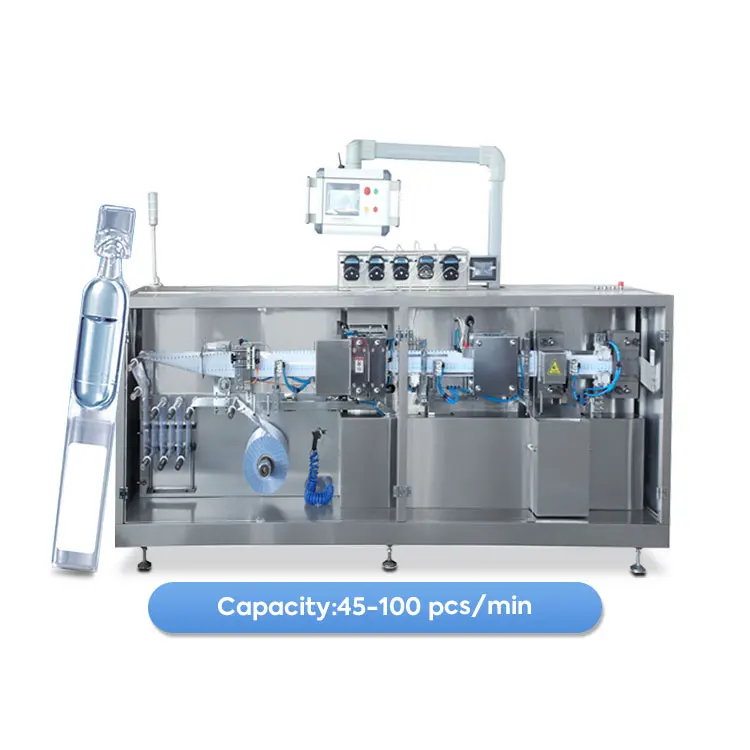 Automatic Olive Oil Plastic Ampoule Liquid Filling Sealing Machine
