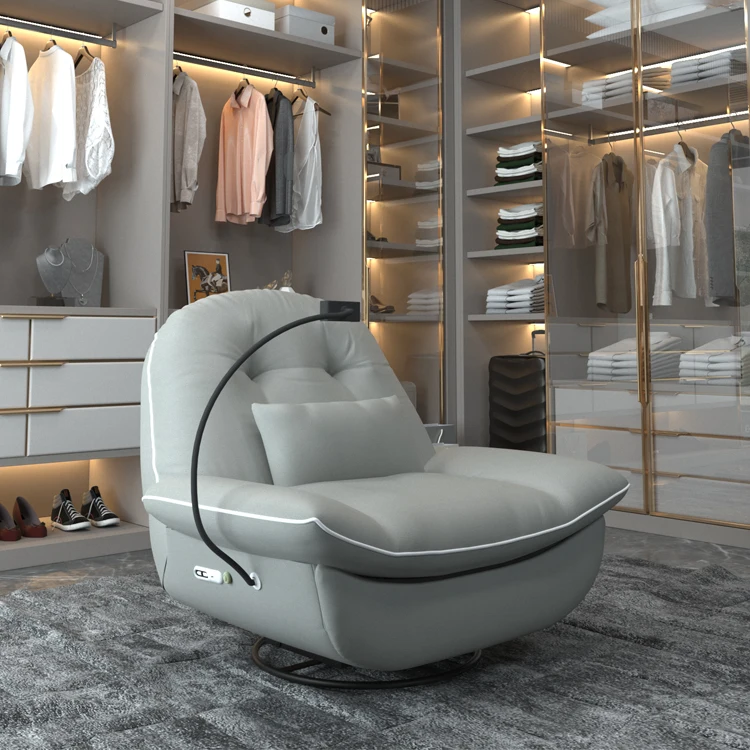 New Arrival Living Room Furniture Relax lazy Electric Single Seat Leather Smart Recliner sofa Chair For Commercial