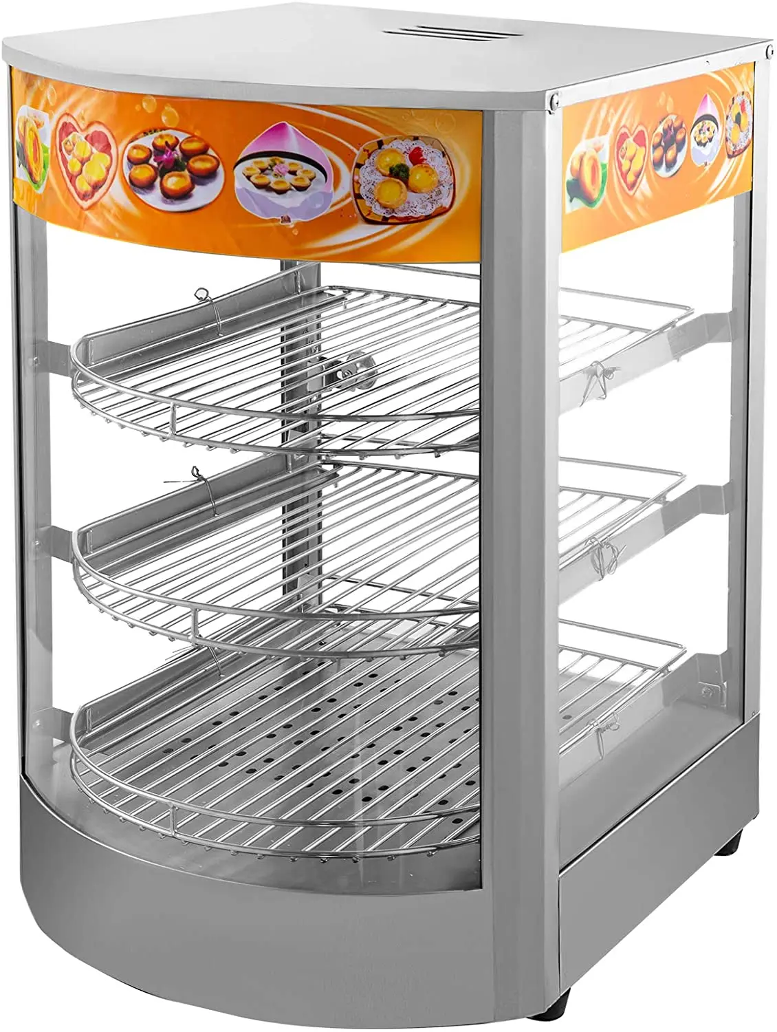 High Quality Counter Top Pizza Display Warmer Commercial Electric Food Pizza Warmer Showcase